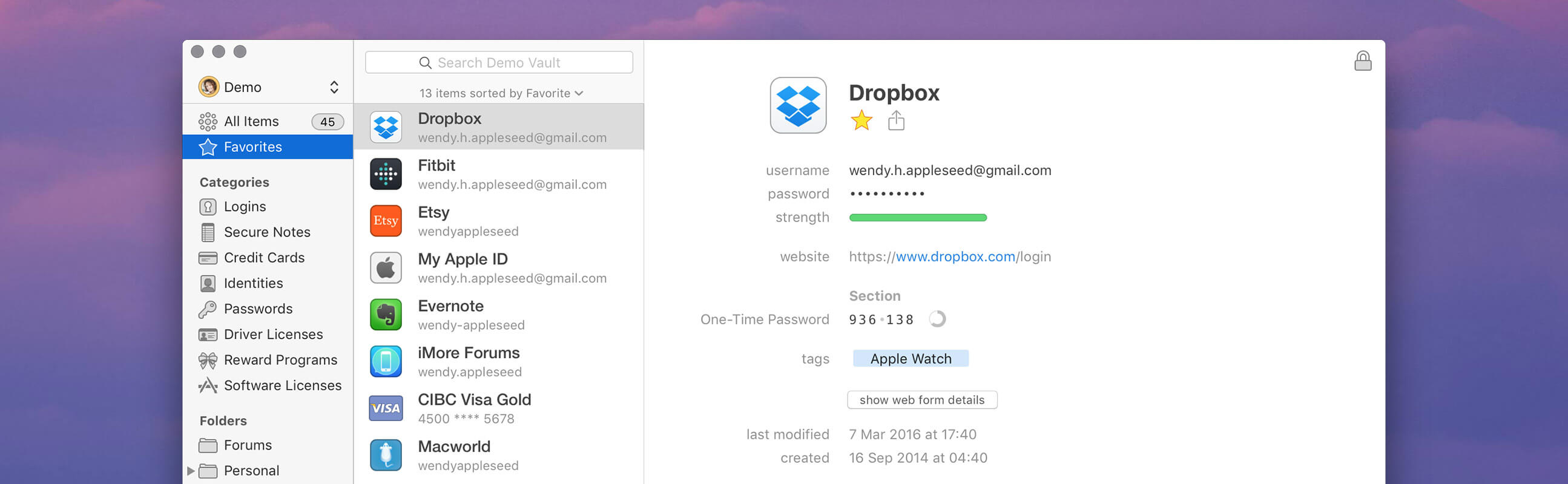 1Password – Gestor de Passwords profissional