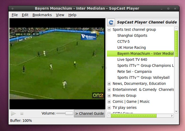 SopCast Player – O Mundial de futebol 2010 no Linux