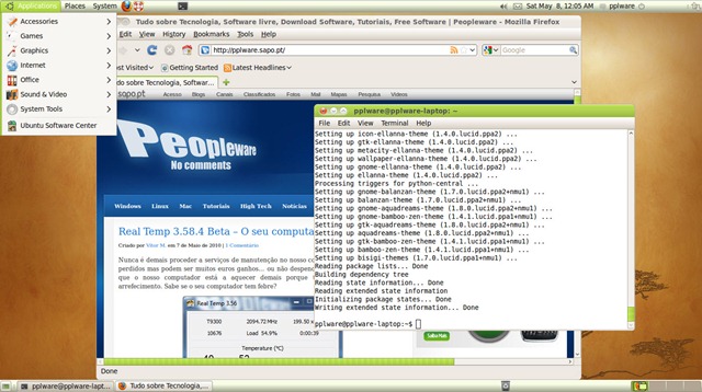 Bísigi- Temas para o Ubuntu 10.04