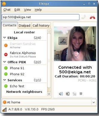Ekiga – O cliente open source VoIP
