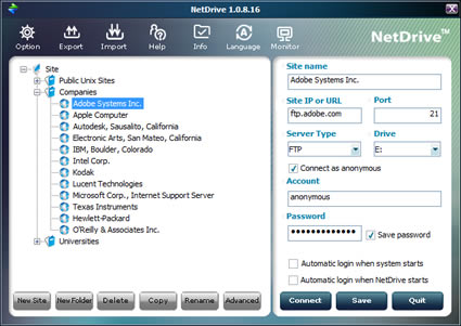 NetDrive 1.0.8.16 – Um cliente FTP que não complica
