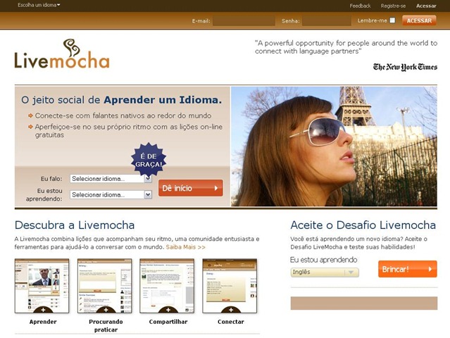 LiveMocha – Um “facebook” para aprender idiomas