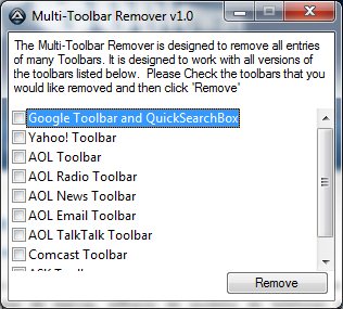 Multi-Toolbar Remover – Livre-se do lixo do Browser