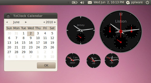 TzClock 2.7.7 – Hora de diferentes países no Desktop