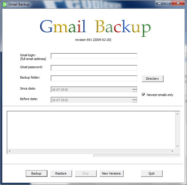 Gmail Backup 0.107