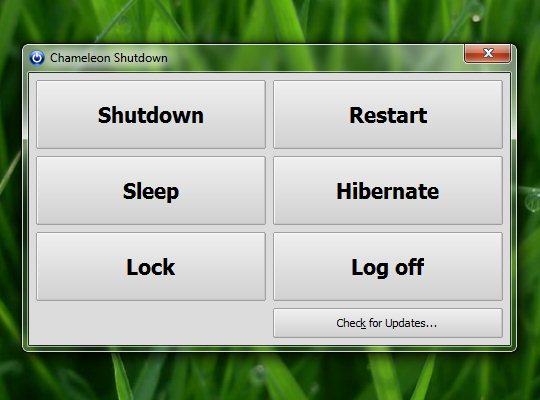 Chameleon Shutdown – Controlem o desligar do vosso PC