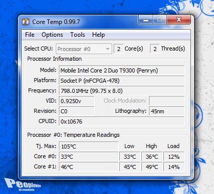 Core Temp 0.99.7 – Monitorize o seu CPU