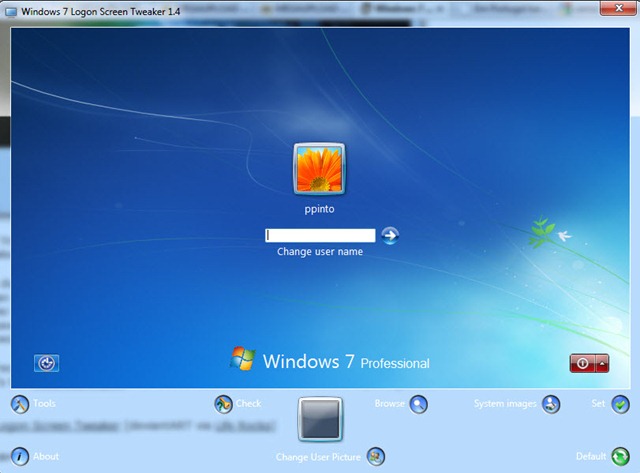 Windows 7 – Logon Screen Tweak