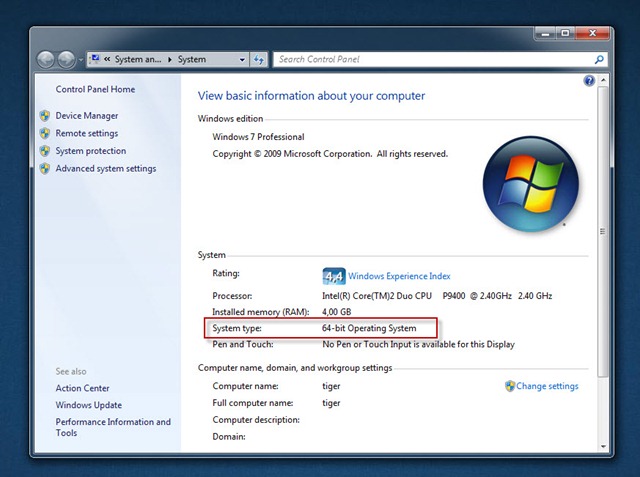 O meu sistema operativo &eacute; de 32 bits ou 64 bits?