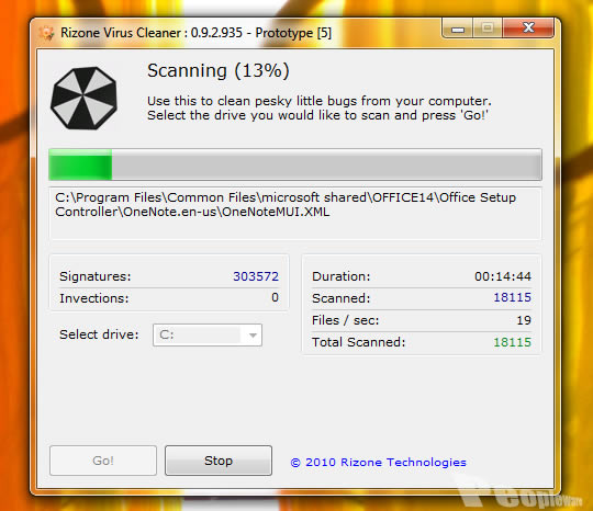 Rizone Virus Cleaner 0.9.2 – Um Bom Antivírus Portátil
