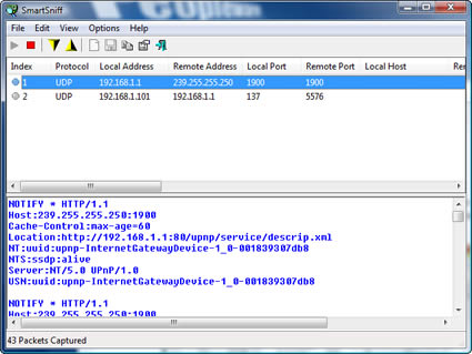 SmartSniff 1.65 – Visualize o seu tráfego TCP e UDP