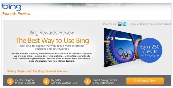 Bing Rewards – Microsoft recompensará quem usar Bing