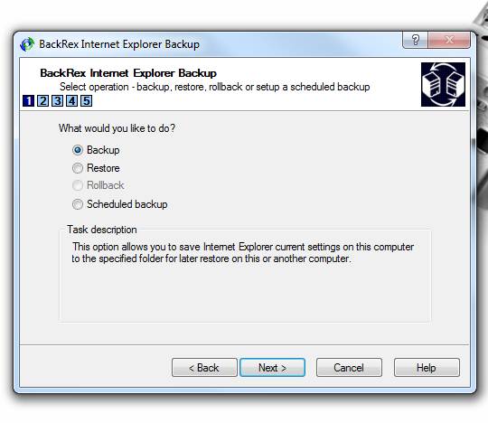 BackRex Internet Explorer Backup – (Res)Guarde o seu IE