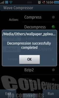 Aplicação bada: WaveCompressor
