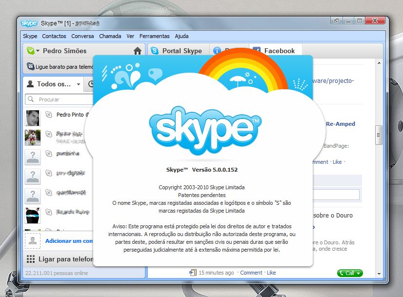 Versão 5.0 do Skype está disponível