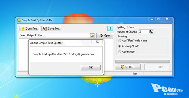 Simple Text Splitter – Corte grandes ficheiros de texto