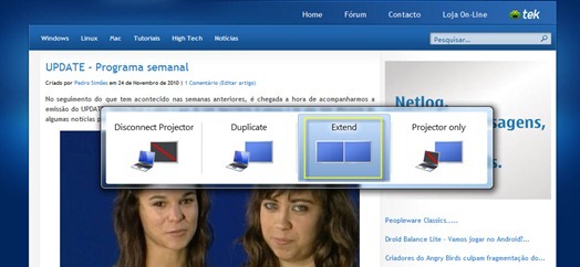 Powerpoint – FullScreen no monitor estendido