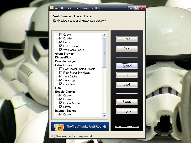 Web Browsers Traces Eraser – Limpe o rasto deixado
