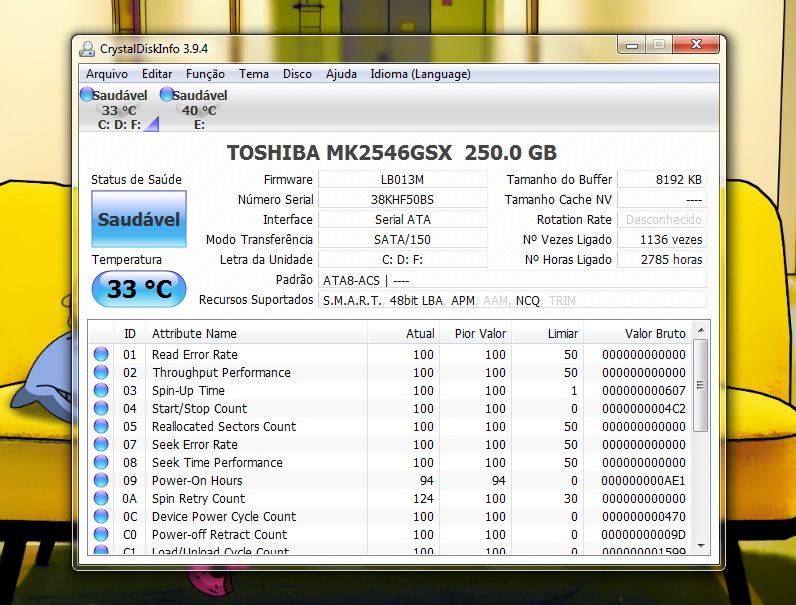 CrystalDiskInfo 3.9.4 – Monitorize os seus discos