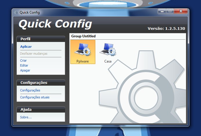 Quick Config – Mova-se com o mínimo trabalho