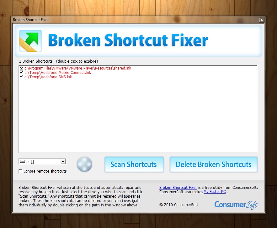 Broken Shortcut Fixer – Atalhos corrigidos