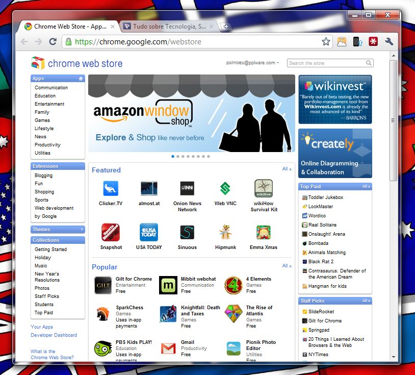 Chrome Web Store – Google abriu a sua loja de aplicações