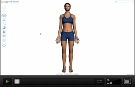 Google Body Browser – O Atlas do Corpo Humano…