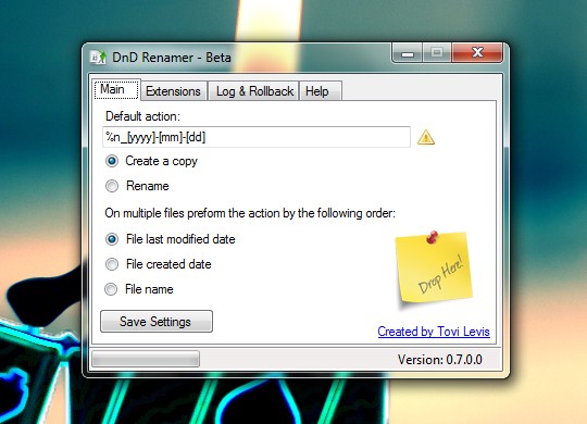 Drag & Drop Renamer – Renomear ficheiros com simplicidade