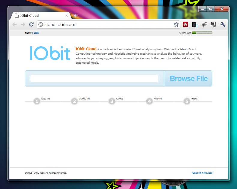 IObit Cloud – Protecção contra vírus via Internet