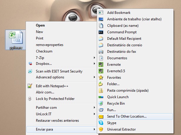 Send To Other Location – Mova ficheiros facilmente