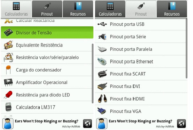 ElectroDroid 2.0 – Electrónica é no Android