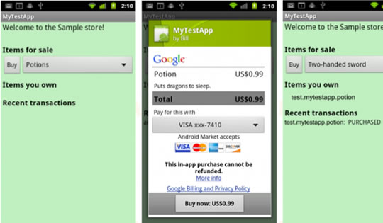 Google prepara compras dentro das aplicações Android