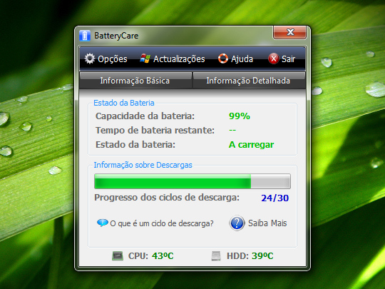 BatteryCare 0.9.8.5 – Mais robustez e trabalho futuro