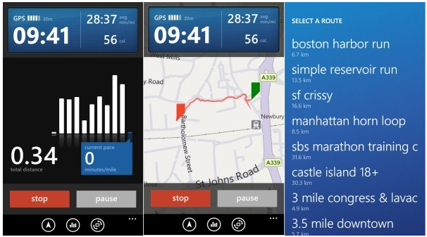 Runkeeper dispon&iacute;vel para Windows Phone 7