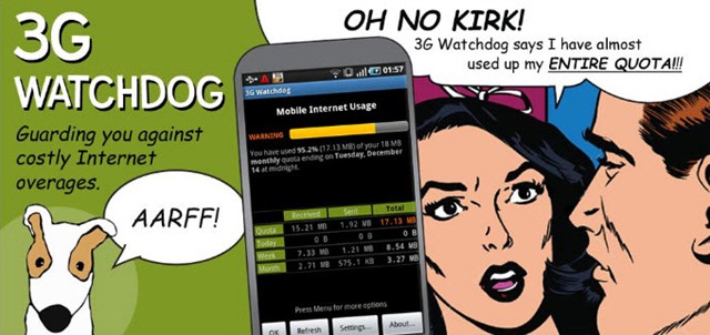3G Watchdog &ndash; O melhor para controlo de tr&aacute;fego no Android?
