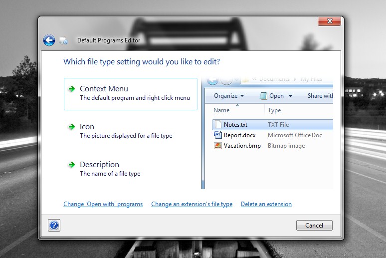 Default Programs Editor – Gerir um pouco mais o Windows