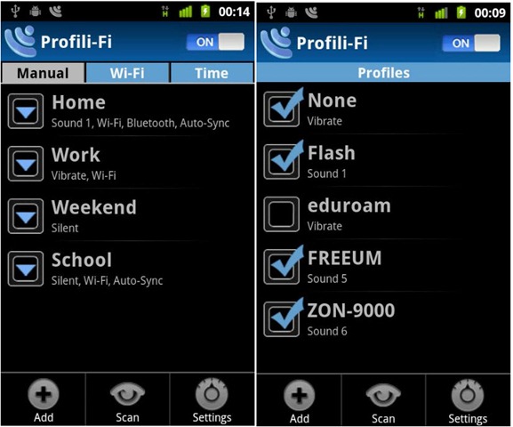 Profili-Fi &ndash; Gest&atilde;o simples de perfis Wi-Fi no Android
