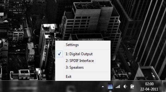 Vista Audio Changer – Defina a saída de som por aplicação