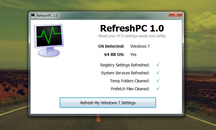 RefreshPC – Faça um reset ao Windows…