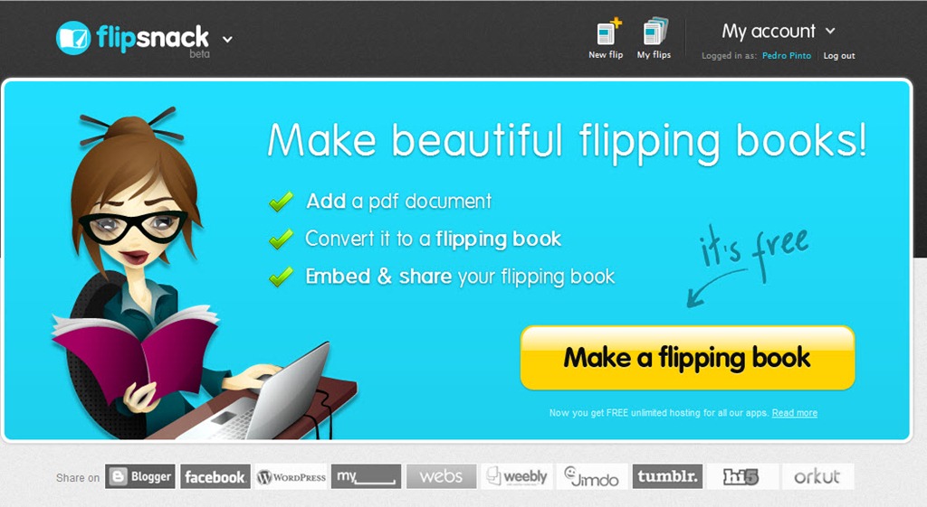 FlipSnack &ndash; Vamos transformar um PDF num livro?