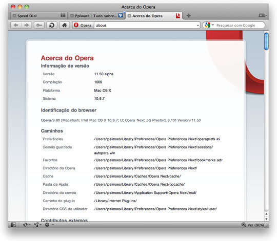 Opera 11.50 Alpha – Opera lança a sua versão de testes…
