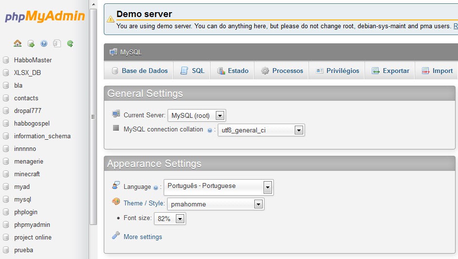 phpMyAdmin 3.4.0 com excelentes novidades