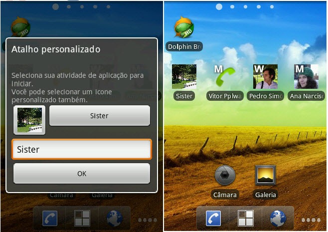 Any Cut – Crie atalhos na Home do Android…até de contactos