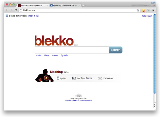 Blekko – Um motor de busca renovado?