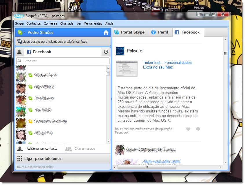 Skype 5.5 Beta – Muito mais Facebook
