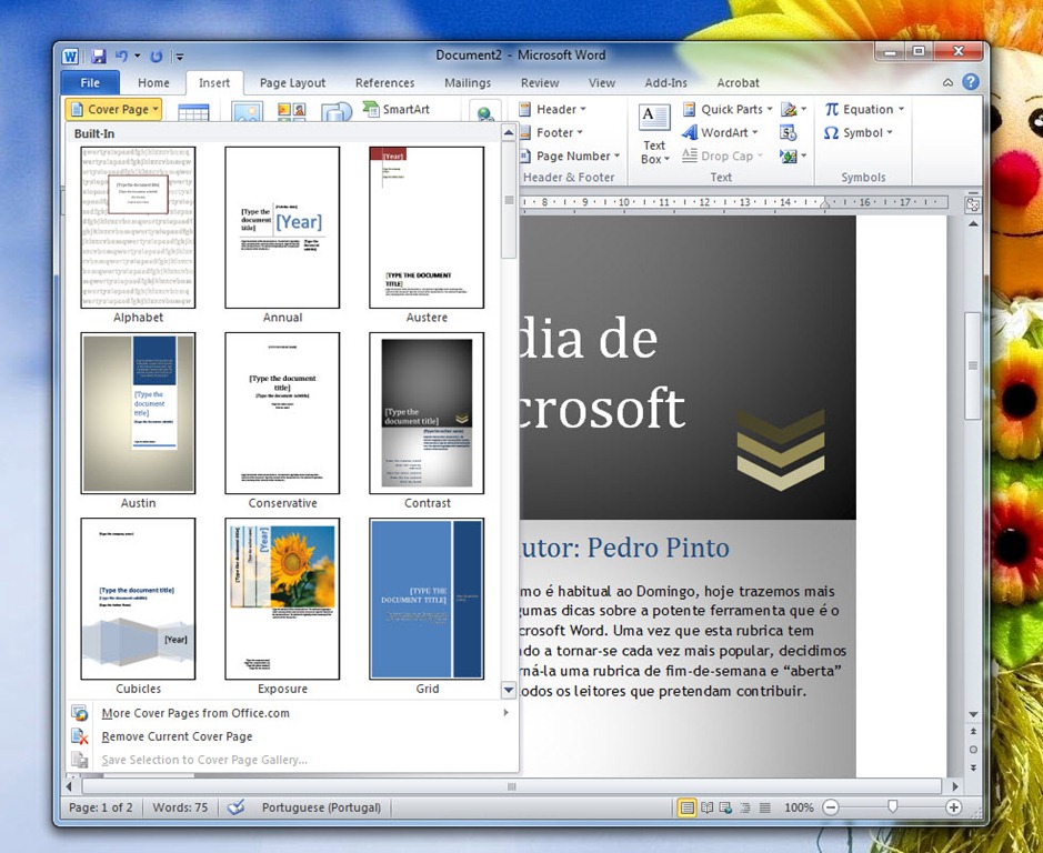 Domingo &eacute; dia de dicas do Microsoft Word