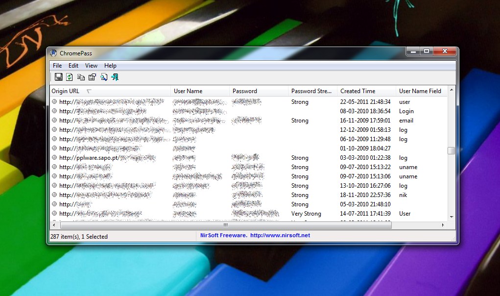 ChromePass – Veja o que o seu Chrome guarda