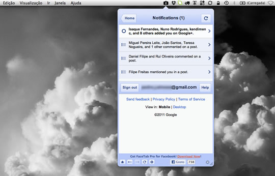 Tab For Google+ – Google Plus no Mac