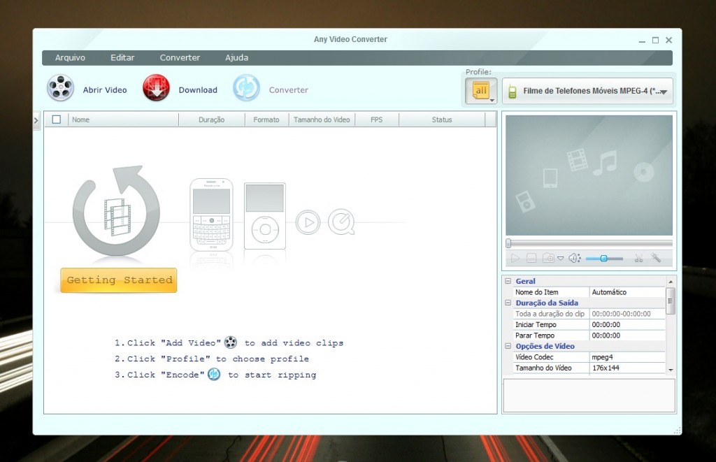 Any Video Converter 3.2.7 – Um conversor útil
