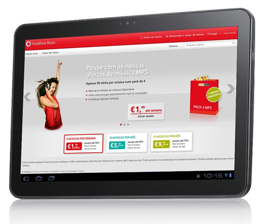 Vodafone renova loja de música online
